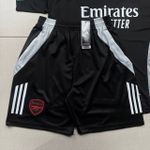 Conjunto Treino Adulto Camisa e Short Arsenal FC Treino 24/25 Preto/Vermelho/Verde