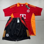 Conjunto Treino Adulto Camisa e Short Bayern Müchen VERMELHO/LARANJA 24/25