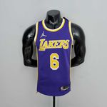 NBA Los Angeles Lakers Silk - James 6 - Especial 75 Anos Roxa
