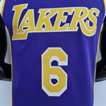 NBA Los Angeles Lakers Silk - James 6 - Especial 75 Anos Roxa