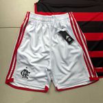 Conjunto Treino Adulto Regata e Short Flamengo Home 24/25 Preto/Vermelho
