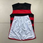 Conjunto Treino Adulto Regata e Short Flamengo Home 24/25 Preto/Vermelho