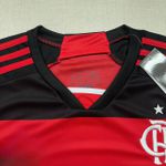 Conjunto Treino Adulto Regata e Short Flamengo Home 24/25 Preto/Vermelho