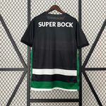 Camisa Sporting Portugal Home I 24/25 - Torcedor Masculina - Preto/Verde