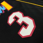 Regata NBA Miami Heat City - Dwane Wade 75 anos - Preto