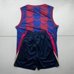 Conjunto Treino Adulto Regata e Short Barcelona Fc VERMELHO 24/25