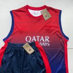 Conjunto Treino Adulto Regata e Short Paris Saint Germain PSG VERMELHO/AZUL 24/25