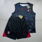 Conjunto Treino Regata E Short Portugal 2024/25 - Preto