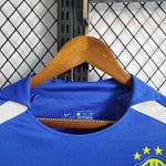 Camisa Retrô Seleção Brasileira Away II 2002 - Copa Do Mundo - AZUL