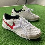 Chuteira Futsal Nike Tiempo (ic) - Branco/vermelho (DEFEITO)