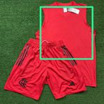 Conjunto Treino Regata + Short Flamengo 23/24 Vermelho (Defeito)