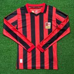 Camisa Manga Longa AC Milan 125 Anos Edição Comemorativa 24/25 - Vermelha - Jogador Masculina