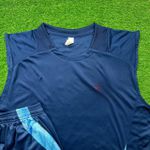 Conjunto Treino Flamengo 25/26 - Regata e Short Bordado - Azul Marinho (DEFEITO)