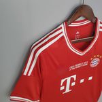  Camisa Retrô Bayern de Munique Home I 13/14 - Vermelha - Torcedor Masculina