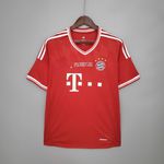  Camisa Retrô Bayern de Munique Home I 13/14 - Vermelha - Torcedor Masculina