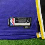 NBA Los Angeles Lakers Gola Redonda Nº 24 Bryant 75 ANOS (roxo Com N° Amarelo) Preto Na Lateral