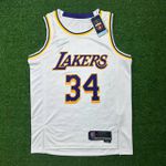 Regata Los Angeles Lakers O'Neal 34 Edição Especial 75 Anos - Branca