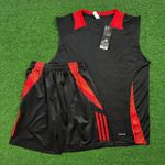 Conjunto Treino Regata e Short Internacional 25/26 - Preto - Masculino