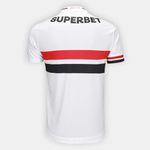 Camisa "Soberano" Home I 25/26 - Branco/vermelho - Torcedor Masculina
