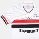 Camisa "Soberano" Home I 25/26 - Branco/vermelho - Torcedor Masculina