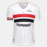 Camisa "Soberano" Home I 25/26 - Branco/vermelho - Torcedor Masculina
