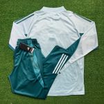 Agasalho De Treino Cruzeiro 2025/26 - Meio Zíper - Azul Turquesa