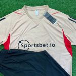 Conjunto Treino "Soberano" 22/23 Meia Calça + Camisa - Bege