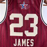 NBA All Star Game 23/24 LeBron James #23 Vermelho Jogador Silk