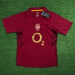 Camisa Arsenal Home I 05/06 - Vinho - Retrô Masculina
