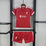 Conjunto Infantil Liverpool Home 25/26 - Vermelho