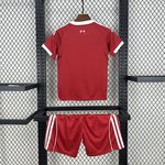 Conjunto Infantil Liverpool Home 25/26 - Vermelho