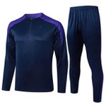 Conjunto Treino Meio Zíper Corinthians - Azul Marinho - Masculino