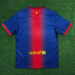Camisa Barcelona Home I 12/13 - Vermelha/Azul - Retrô Masculina
