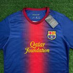 Camisa Barcelona Home I 12/13 - Vermelha/Azul - Retrô Masculina