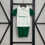 Kit Infantil Palmeiras Away II 25/26 - Branca (Short Verde)