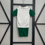 Kit Infantil Palmeiras Away II 25/26 - Branca (Short Verde)