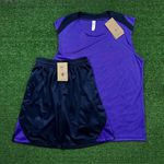 Conjunto de Treino Corinthians Regata e Short 25/26 - Roxa e Azul Marinho - Masculina