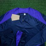 Conjunto Treino Agasalho Meio Zíper Corinthians - Azul Marinho - Masculino