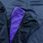 Conjunto Treino Agasalho Meio Zíper Corinthians - Azul Marinho - Masculino