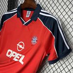 Camisa Retrô Bayern de Munique Home I 00/01 - Vermelha - Masculina