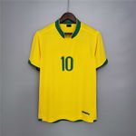 Camisa Retrô Brasil Home I 2006 - Amarela -Ronaldinho #10 - Masculina