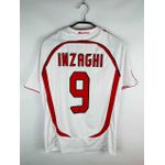 Camisa Retrô AC Milan Away II - Inzaghi #9 - Branca - Masculina 