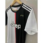 Camisa Juventus Retrô I Home 19/20 - Ronaldo #7 - Branca/Preta - Torcedor Masculina