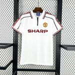 Camisa Retrô Manchester United Home I 98/99 - Branca - Edição Especial - Masculina