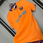 Camisa Retrô Barcelona Away II 06/07 - Laranja - Masculina