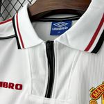 Camisa Retrô Manchester United Home I 98/99 - Branca - Edição Especial - Masculina
