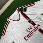 Camisa Retrô AC Milan Home I 11/12 – Ibrahimović #11 – Branca – Torcedor Masculina