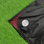 Short Paris Saint Germain (psg) PRETO (detalhe Vinho) - Escudo BRANCO