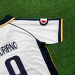 (ATENÇÃO NA FONTE) Camisa Parma Home I 03/04 – Branca – Adriano #9 – Retrô Torcedor Masculina