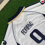 (ATENÇÃO NA FONTE) Camisa Parma Home I 03/04 – Branca – Adriano #9 – Retrô Torcedor Masculina